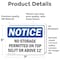 Signmission No Storage Permitted On Top Shelf Or Above 12', 7 in W x Rectangle, Vinyl Decal OS-2PACK-NS-D-57-L-14864 - alternate 6